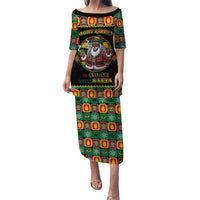 Jamaica Christmas Puletasi Most Likely To Smoke With Santa - Wonder Print Shop