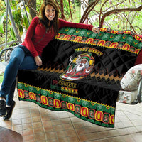 Jamaica Christmas Quilt Most Likely To Smoke With Santa - Wonder Print Shop