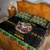 Jamaica Christmas Quilt Bed Set Most Likely To Smoke With Santa - Wonder Print Shop