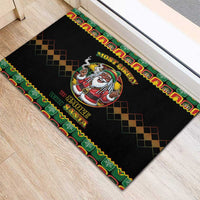 Jamaica Christmas Rubber Doormat Most Likely To Smoke With Santa - Wonder Print Shop