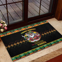 Jamaica Christmas Rubber Doormat Most Likely To Smoke With Santa - Wonder Print Shop