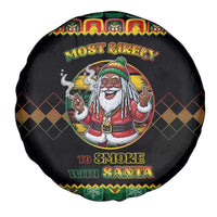 Jamaica Christmas Spare Tire Cover Most Likely To Smoke With Santa - Wonder Print Shop