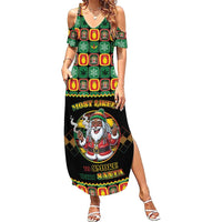 Jamaica Christmas Summer Maxi Dress Most Likely To Smoke With Santa - Wonder Print Shop