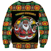 Jamaica Christmas Sweatshirt Most Likely To Smoke With Santa - Wonder Print Shop