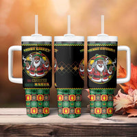 Jamaica Christmas Tumbler With Handle Most Likely To Smoke With Santa - Wonder Print Shop