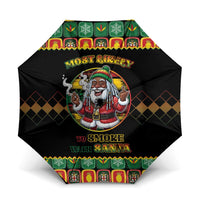 Jamaica Christmas Umbrella Most Likely To Smoke With Santa - Wonder Print Shop