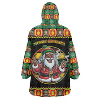 Jamaica Christmas Wearable Blanket Hoodie Most Likely To Smoke With Santa - Wonder Print Shop