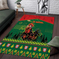 Portugal Christmas Area Rug Funny Galo De Barcelos - Wonder Print Shop