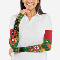 Portugal Christmas Arm Sleeves Funny Galo De Barcelos - Wonder Print Shop