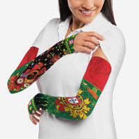 Portugal Christmas Arm Sleeves Funny Galo De Barcelos - Wonder Print Shop
