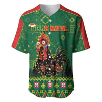 Portugal Christmas Baseball Jersey Funny Galo De Barcelos - Wonder Print Shop