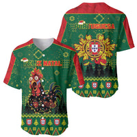 Portugal Christmas Baseball Jersey Funny Galo De Barcelos - Wonder Print Shop