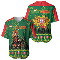 Portugal Christmas Baseball Jersey Funny Galo De Barcelos - Wonder Print Shop