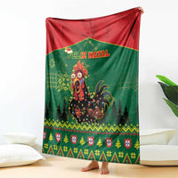 Portugal Christmas Blanket Funny Galo De Barcelos - Wonder Print Shop
