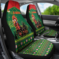Portugal Christmas Car Seat Cover Funny Galo De Barcelos - Wonder Print Shop