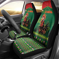 Portugal Christmas Car Seat Cover Funny Galo De Barcelos - Wonder Print Shop