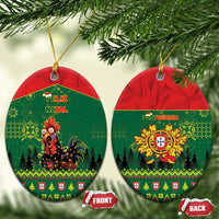 Portugal Christmas Ceramic Ornament Funny Galo De Barcelos - Wonder Print Shop