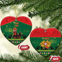 Portugal Christmas Ceramic Ornament Funny Galo De Barcelos - Wonder Print Shop