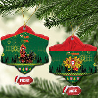 Portugal Christmas Ceramic Ornament Funny Galo De Barcelos - Wonder Print Shop