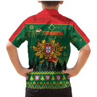 Portugal Christmas Family Matching Mermaid Dress and Hawaiian Shirt Funny Galo De Barcelos - Wonder Print Shop