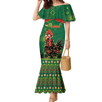 Portugal Christmas Family Matching Mermaid Dress and Hawaiian Shirt Funny Galo De Barcelos - Wonder Print Shop