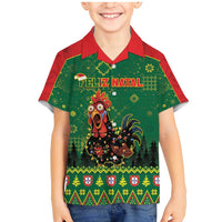 Portugal Christmas Family Matching Mermaid Dress and Hawaiian Shirt Funny Galo De Barcelos - Wonder Print Shop