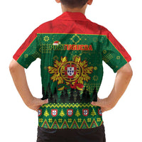 Portugal Christmas Family Matching Off Shoulder Short Dress and Hawaiian Shirt Funny Galo De Barcelos - Wonder Print Shop