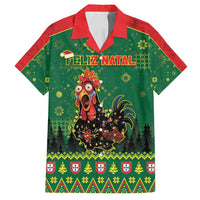 Portugal Christmas Family Matching Off Shoulder Short Dress and Hawaiian Shirt Funny Galo De Barcelos - Wonder Print Shop
