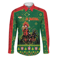 Portugal Christmas Family Matching Off Shoulder Short Dress and Hawaiian Shirt Funny Galo De Barcelos - Wonder Print Shop