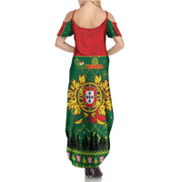 Portugal Christmas Family Matching Summer Maxi Dress and Hawaiian Shirt Funny Galo De Barcelos - Wonder Print Shop