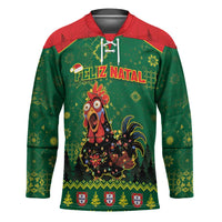 Portugal Christmas Hockey Jersey Funny Galo De Barcelos - Wonder Print Shop