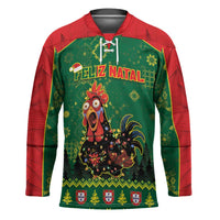 Portugal Christmas Hockey Jersey Funny Galo De Barcelos - Wonder Print Shop