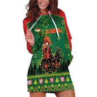 Portugal Christmas Hoodie Dress Funny Galo De Barcelos - Wonder Print Shop