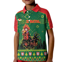 Portugal Christmas Kid Polo Shirt Funny Galo De Barcelos - Wonder Print Shop