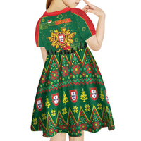 Portugal Christmas Kid Short Sleeve Dress Funny Galo De Barcelos - Wonder Print Shop