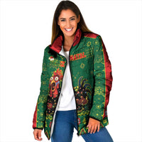 Portugal Christmas Padded Jacket Funny Galo De Barcelos - Wonder Print Shop