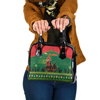 Portugal Christmas Shoulder Handbag Funny Galo De Barcelos - Wonder Print Shop