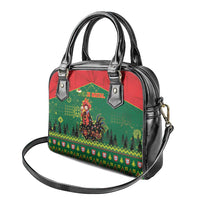 Portugal Christmas Shoulder Handbag Funny Galo De Barcelos - Wonder Print Shop