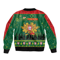 Portugal Christmas Sleeve Zip Bomber Jacket Funny Galo De Barcelos - Wonder Print Shop