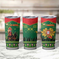 Portugal Christmas Tumbler Cup Funny Galo De Barcelos - Wonder Print Shop