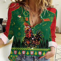 Portugal Christmas Women Casual Shirt Funny Galo De Barcelos - Wonder Print Shop