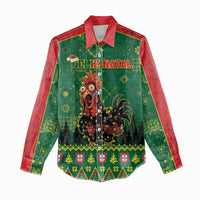 Portugal Christmas Women Casual Shirt Funny Galo De Barcelos - Wonder Print Shop