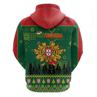 Portugal Christmas Zip Hoodie Funny Galo De Barcelos - Wonder Print Shop