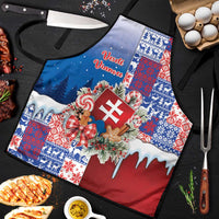 Slovakia Christmas Apron Vesale Vianoce Xmas Pattern - Wonder Print Shop
