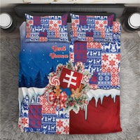 Slovakia Christmas Bedding Set Vesale Vianoce Xmas Pattern - Wonder Print Shop