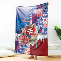Slovakia Christmas Blanket Vesale Vianoce Xmas Pattern - Wonder Print Shop