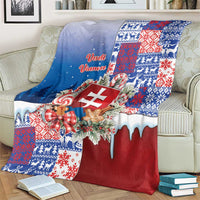 Slovakia Christmas Blanket Vesale Vianoce Xmas Pattern - Wonder Print Shop