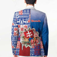 Slovakia Christmas Blazer Vesale Vianoce Xmas Pattern - Wonder Print Shop
