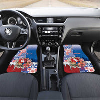 Slovakia Christmas Car Mats Vesale Vianoce Xmas Pattern - Wonder Print Shop