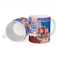 Slovakia Christmas Ceramic Mug Vesale Vianoce Xmas Pattern - Wonder Print Shop